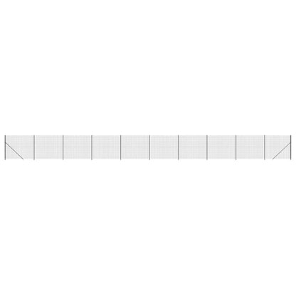 Maschendrahtzaun mit Bodenflansch Anthrazit 1,6x25 m