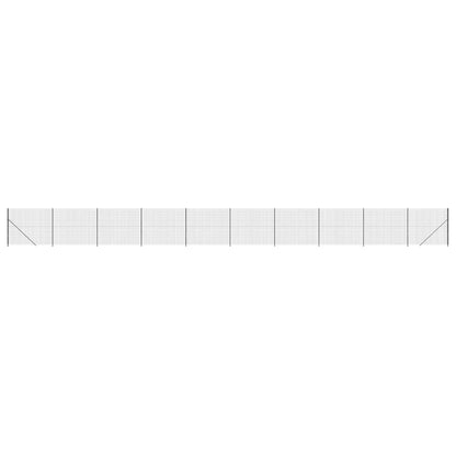 Maschendrahtzaun mit Bodenflansch Anthrazit 1,8x25 m