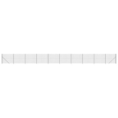 Maschendrahtzaun mit Bodenflansch Anthrazit 2x25 m