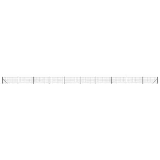 Maschendrahtzaun mit Bodenflansch Anthrazit 1x25 m