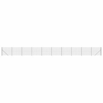 Maschendrahtzaun mit Bodenflansch Anthrazit 1,4x25 m