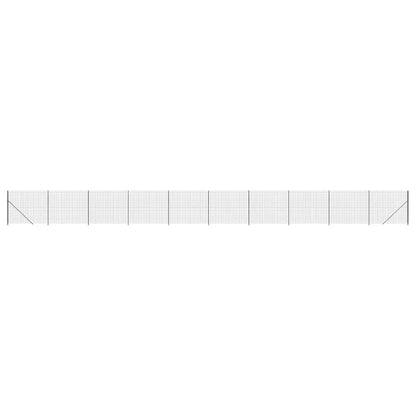 Maschendrahtzaun mit Bodenflansch Anthrazit 1,6x25 m