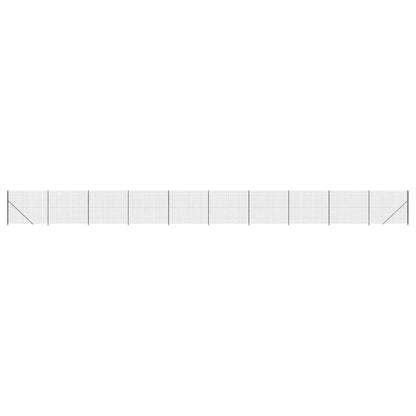 Maschendrahtzaun mit Bodenflansch Anthrazit 1,8x25 m