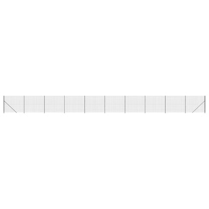 Maschendrahtzaun mit Bodenflansch Anthrazit 2,2x25 m