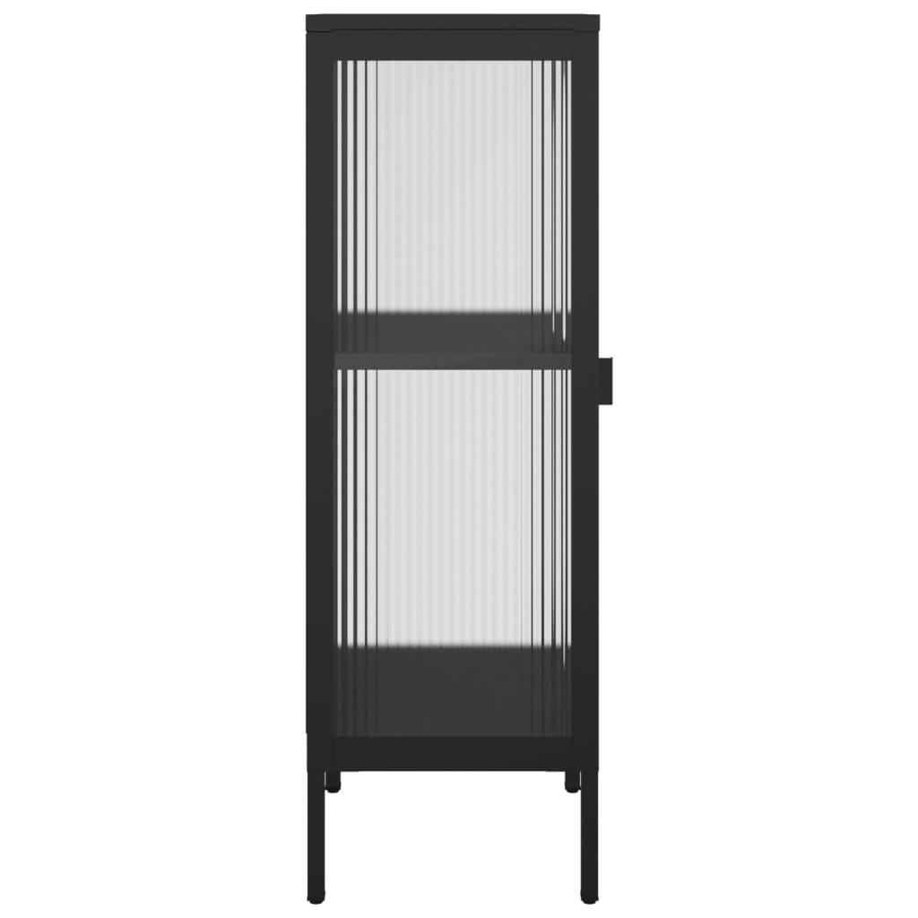 Skænk Sort 40x35x105 cm Glas og Stål