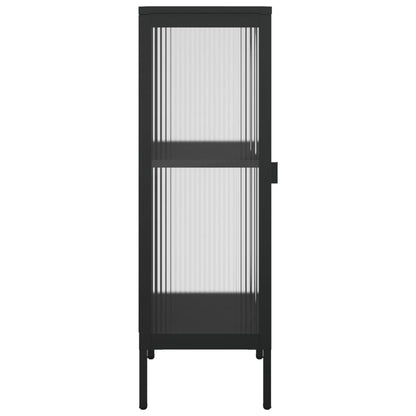 Skænk Sort 40x35x105 cm Glas og Stål