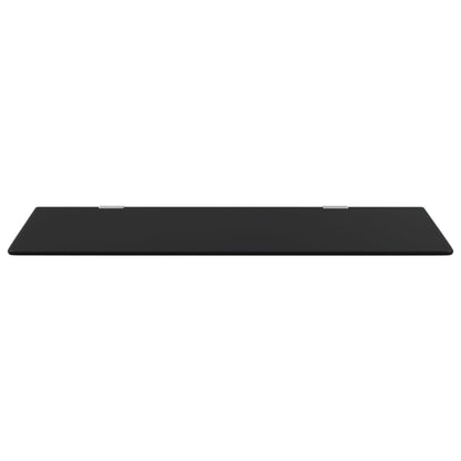 Urinal-Trennwand Wandmontage Schwarz 90x40 cm Hartglas