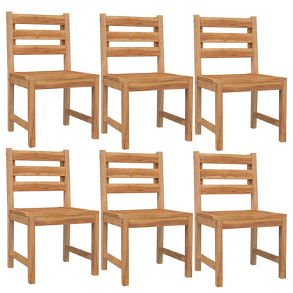 7-tlg. Garten-Essgruppe Massivholz Teak