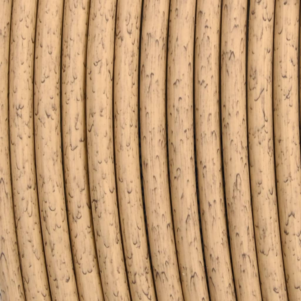 3-tlg. Garten-Lounge-Set mit Kissen Dunkelgrau Poly Rattan