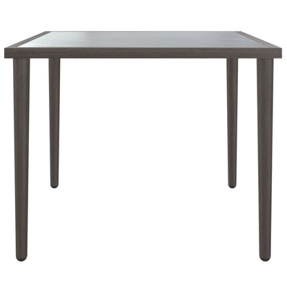 Gartentisch Grau 48x48x37 cm Stahl