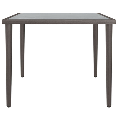 Gartentisch Grau 48x48x37 cm Stahl