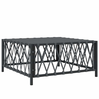 Gartentisch Anthrazit 70x70x34 cm Gewebe
