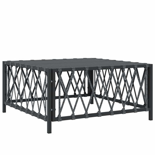 Gartentisch Anthrazit 70x70x34 cm Gewebe