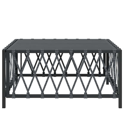 Gartentisch Anthrazit 70x70x34 cm Gewebe