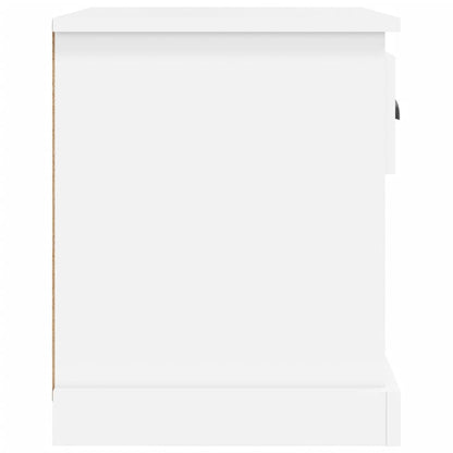 Sengeborde 2 stk Hvidt 39x39x47,5 cm træmateriale