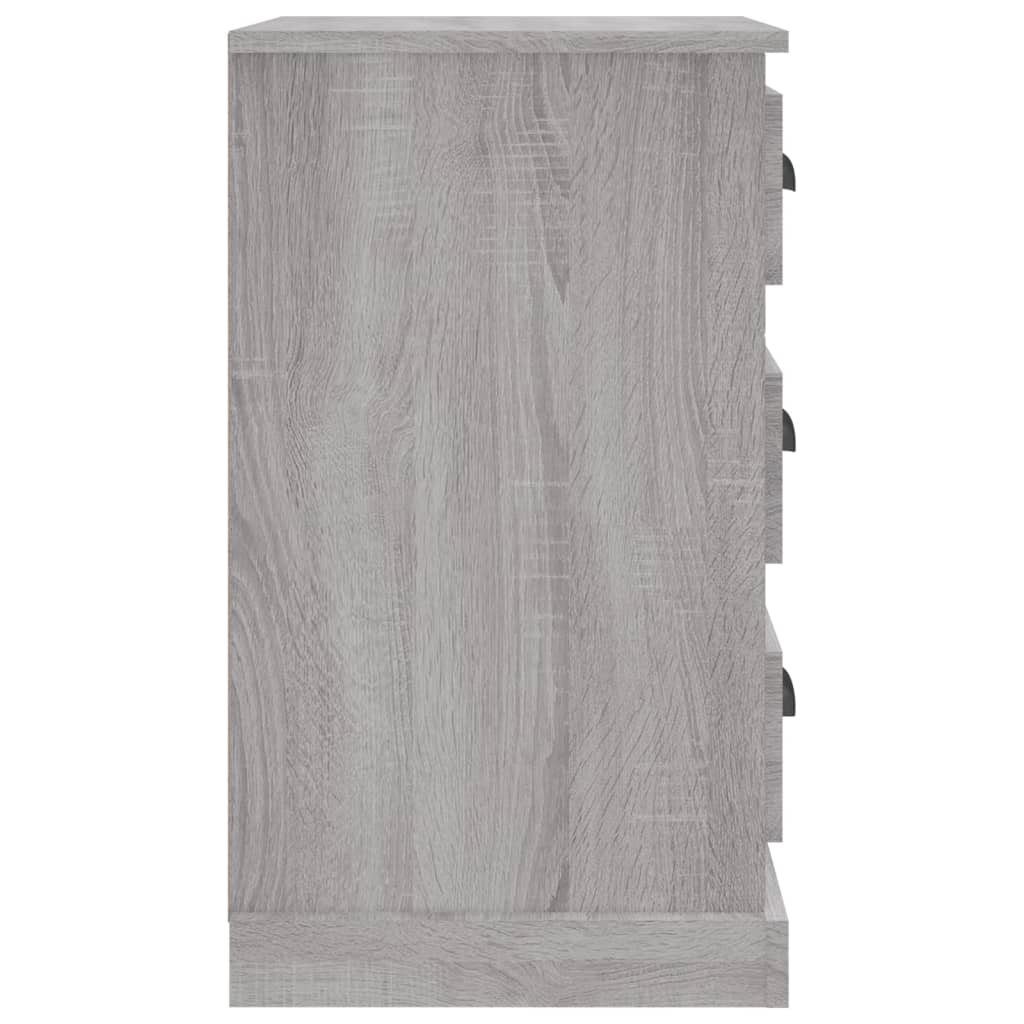Nachttisch Grau Sonoma 39x39x67 cm Holzwerkstoff