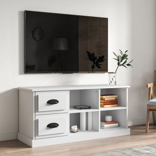 TV-skab Hvid 102x35,5x47,5 cm Træ Materiale