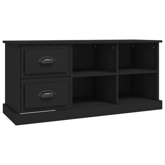 TV-skab Sort 102x35,5x47,5 cm Træ Materiale