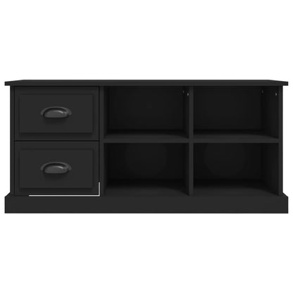 TV-skab Sort 102x35,5x47,5 cm Træ Materiale