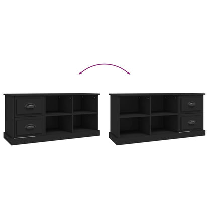 TV-skab Sort 102x35,5x47,5 cm Træ Materiale