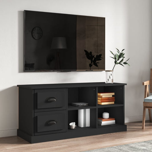 TV-skab Sort 102x35,5x47,5 cm Træ Materiale