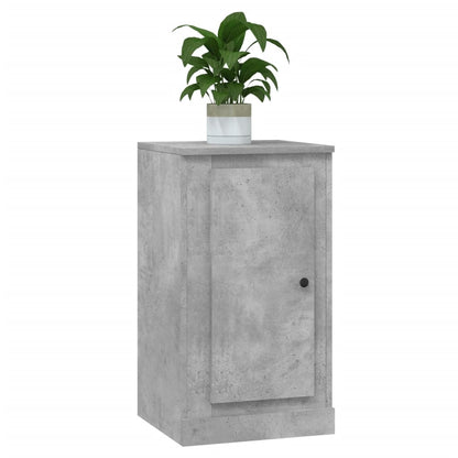 Skænk Beton Grå 37,5x35,5x67,5 cm Træ Materiale