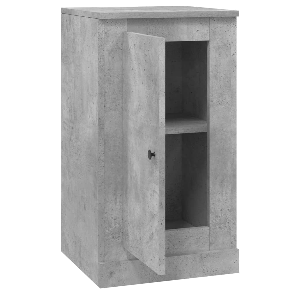 Skænk Beton Grå 37,5x35,5x67,5 cm Træ Materiale