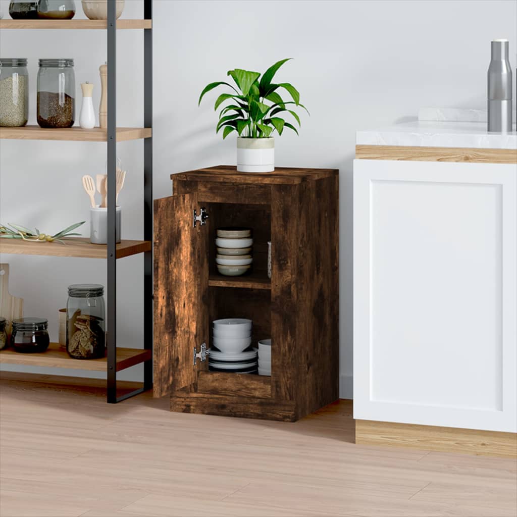 Skænk røget eg 37,5x35,5x67,5 cm træmateriale