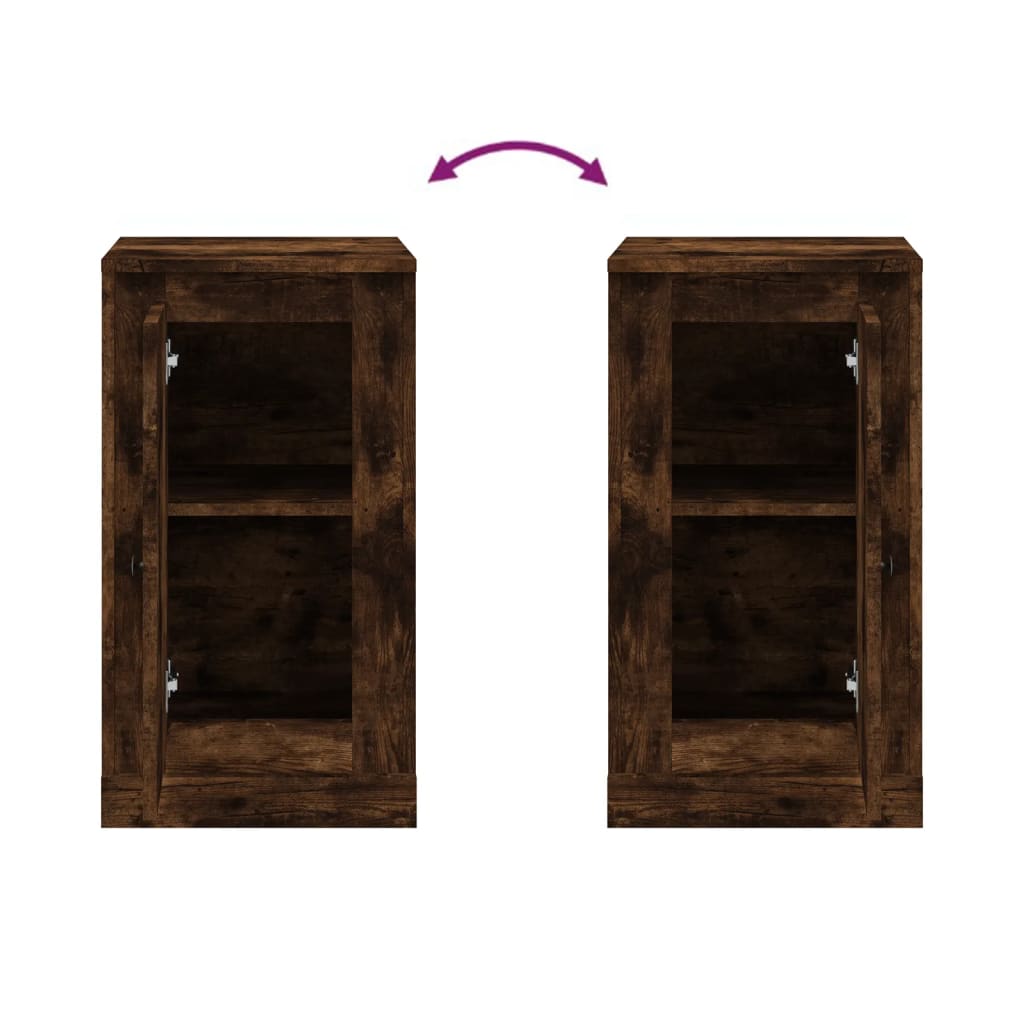 Skænk røget eg 37,5x35,5x67,5 cm træmateriale