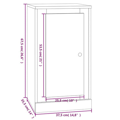 Skænk røget eg 37,5x35,5x67,5 cm træmateriale