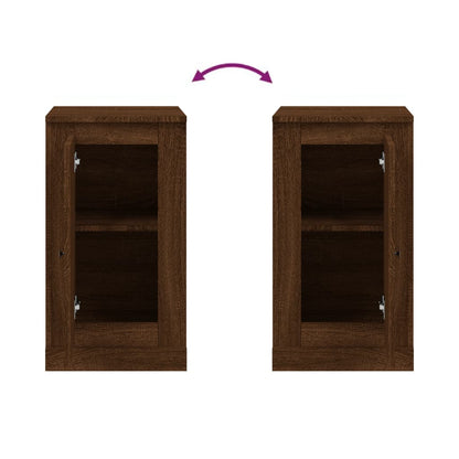 Sideboard Braun Eichen-Optik 37,5x35,5x67,5 cm Holzwerkstoff