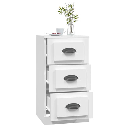 Skænk Hvid 36x35,5x67,5 cm Træ Materiale