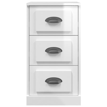 Sideboard Hochglanz-Weiß 36x35,5x67,5 cm Holzwerkstoff