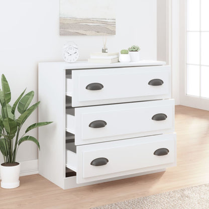 Skænk Hvid 70x35,5x67,5 cm Træ Materiale