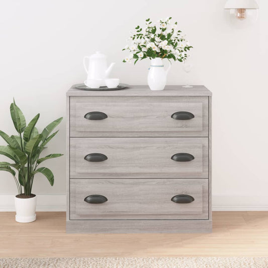 Skænk Grå Sonoma 70x35,5x67,5 cm træmateriale