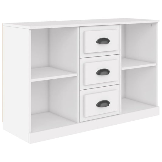 Skænk Hvid 104,5x35,5x67,5 cm Træ Materiale