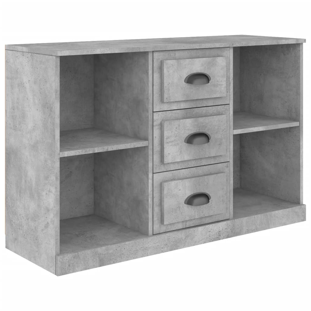 Skænk Beton Grå 104,5x35,5x67,5 cm Træ Materiale