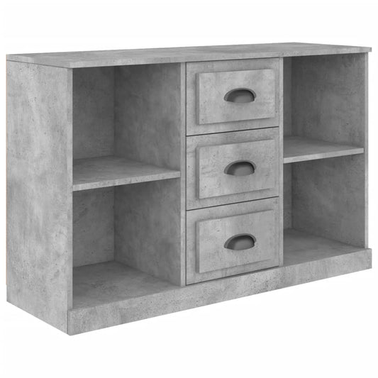 Skænk Beton Grå 104,5x35,5x67,5 cm Træ Materiale