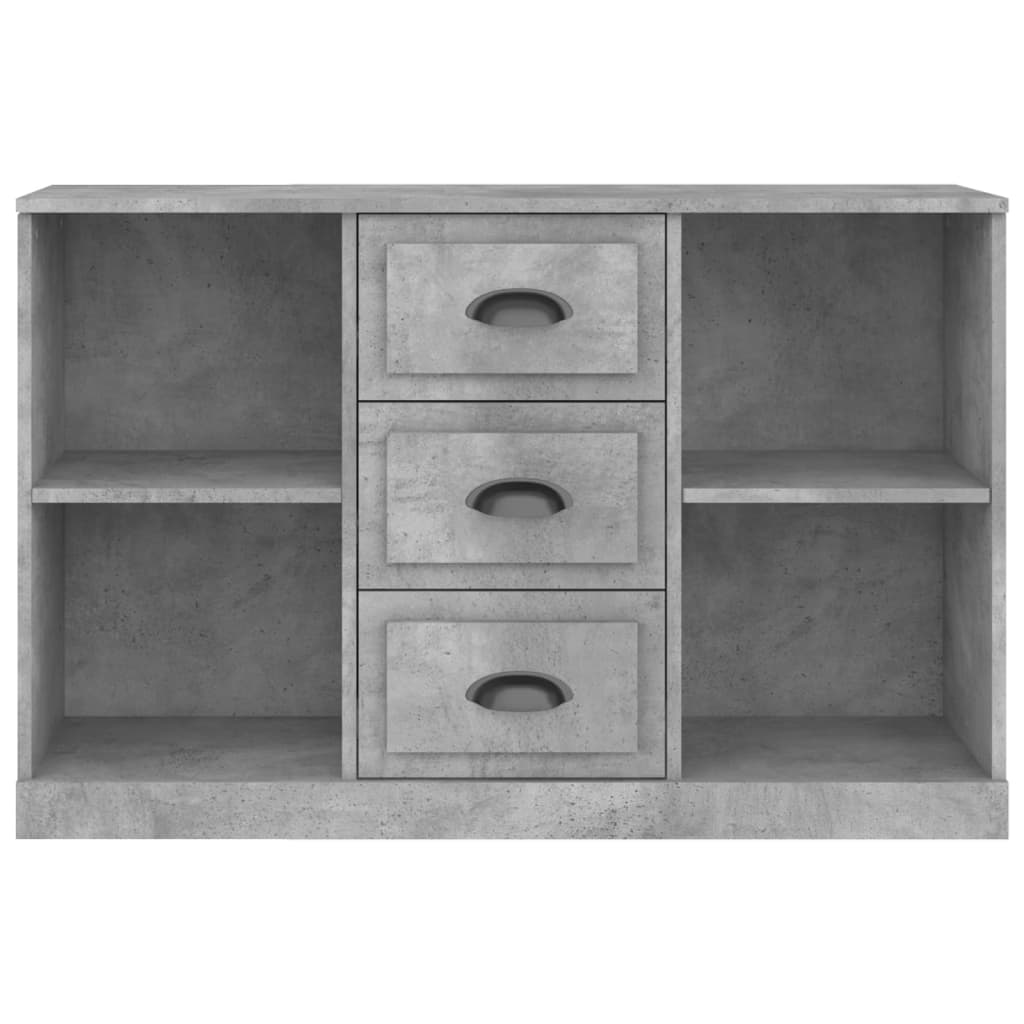 Skænk Beton Grå 104,5x35,5x67,5 cm Træ Materiale