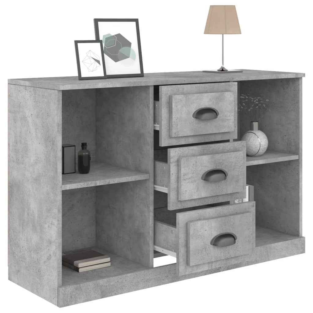 Skænk Beton Grå 104,5x35,5x67,5 cm Træ Materiale