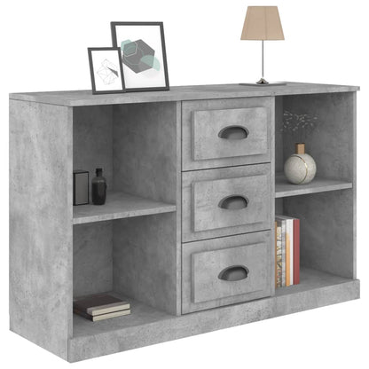 Skænk Beton Grå 104,5x35,5x67,5 cm Træ Materiale