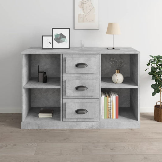 Skænk Beton Grå 104,5x35,5x67,5 cm Træ Materiale