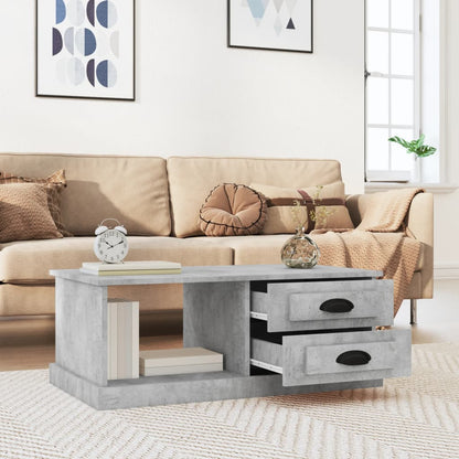 Couchtisch Betongrau 90x50x35 cm Holzwerkstoff