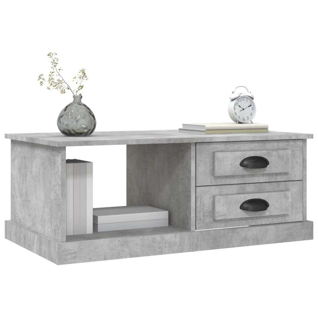 Couchtisch Betongrau 90x50x35 cm Holzwerkstoff