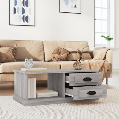 Couchtisch Grau Sonoma 90x50x35 cm Holzwerkstoff