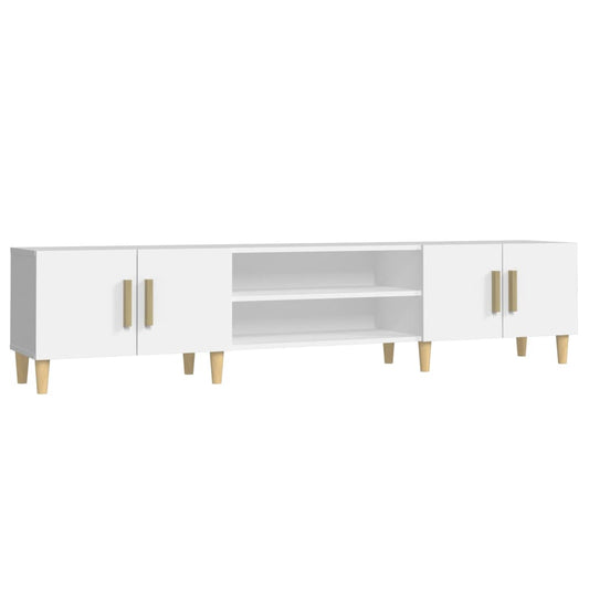 TV-skab Hvid 180x31,5x40 cm Træ Materiale