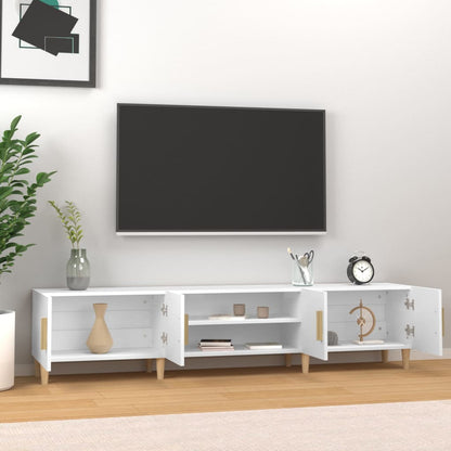 TV-skab Hvid 180x31,5x40 cm Træ Materiale