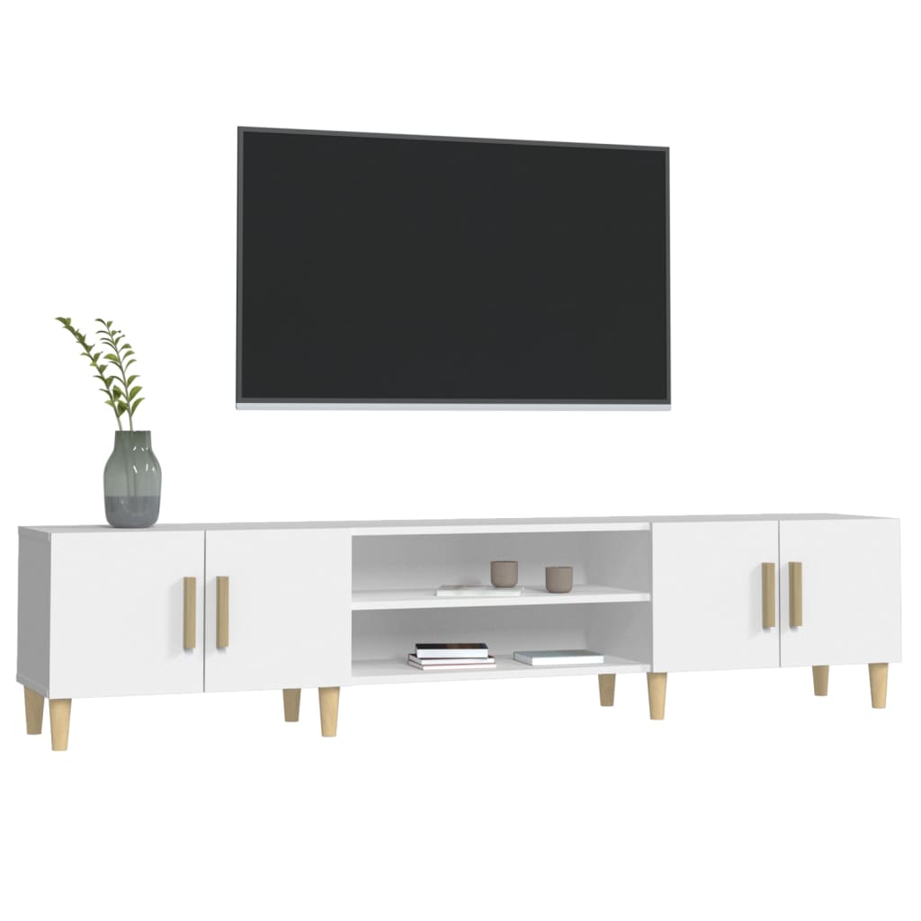 TV-skab Hvid 180x31,5x40 cm Træ Materiale