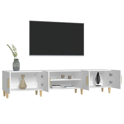 TV-skab Hvid 180x31,5x40 cm Træ Materiale