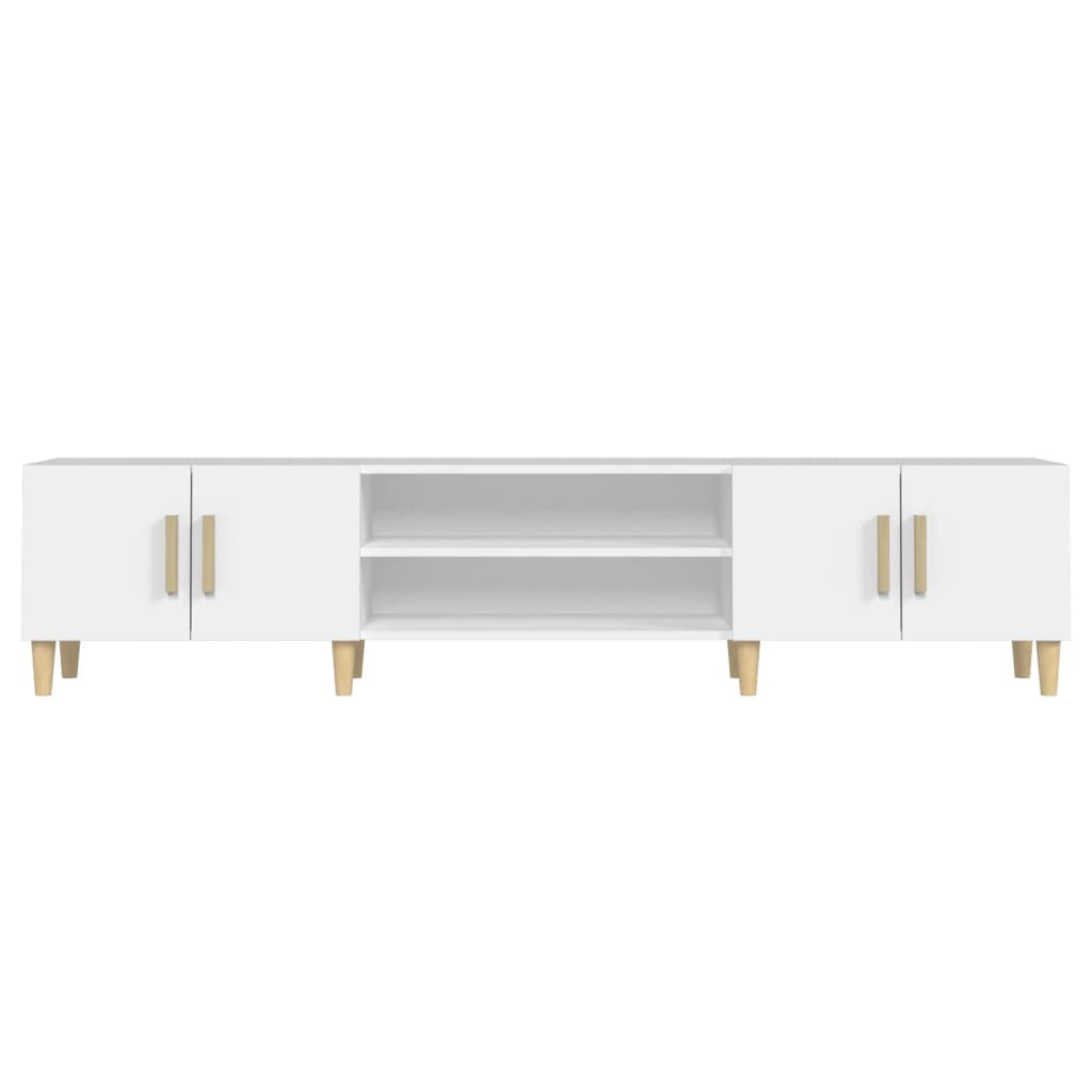 TV-skab Hvid 180x31,5x40 cm Træ Materiale